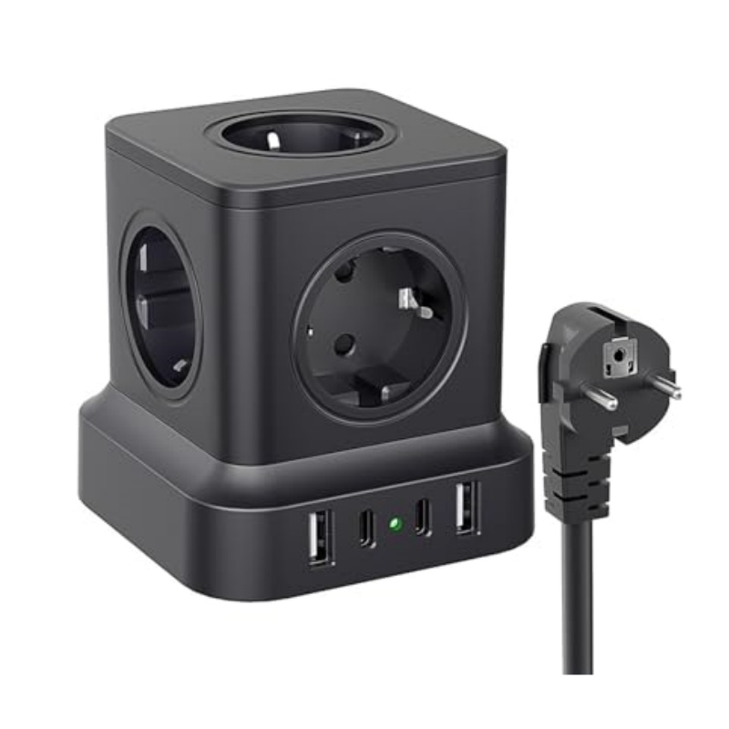 Photography Lighting Uk - 4000W EU Mulit Plug Power Strip