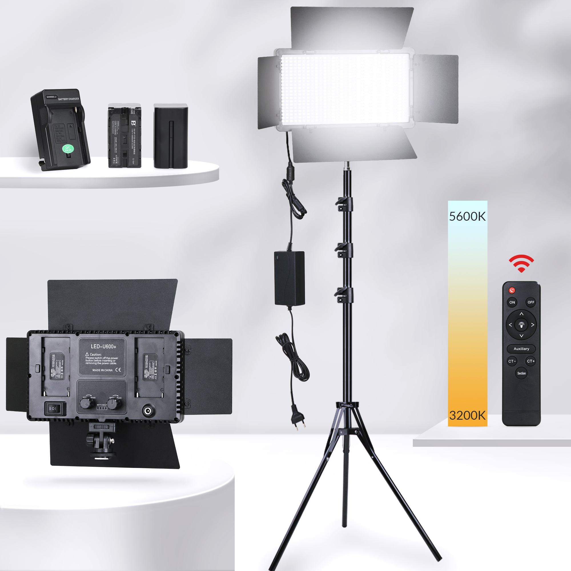 Photography Lighting Board - 40W Led Video Light Panel 3300K-5600K