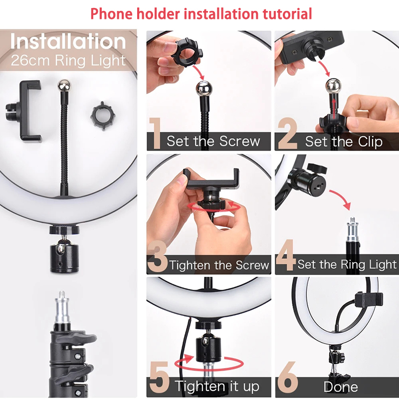 16/26/33cm Selfie Ring Light P - Photography Lighting Set Up incelemesi ve fiyatı