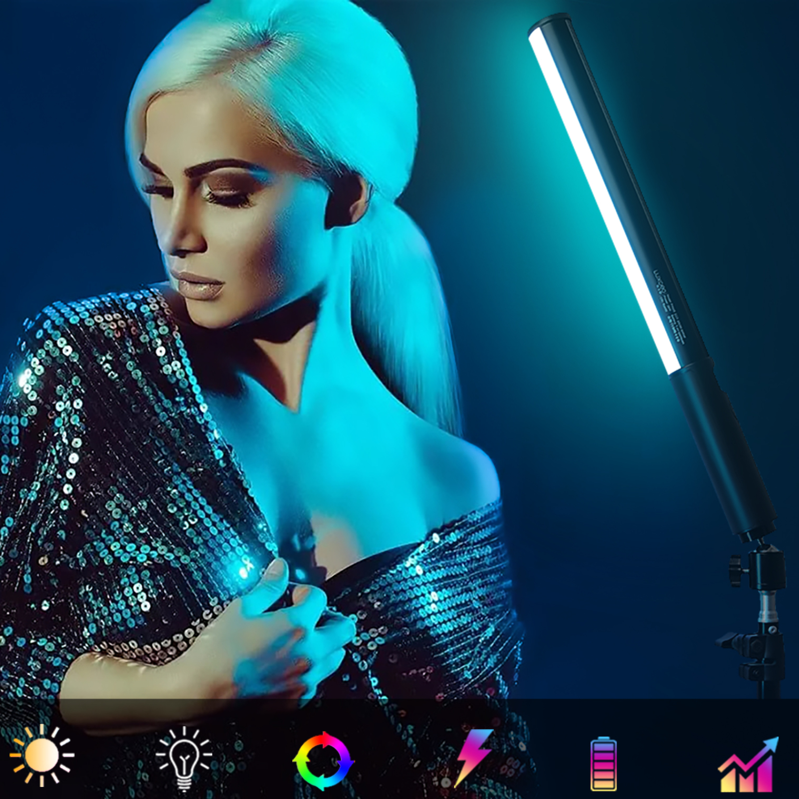 LUXCEO P400 Light Tube Handhel - Torjim Rgb Photography Video Lighting incelemesi ve fiyatı