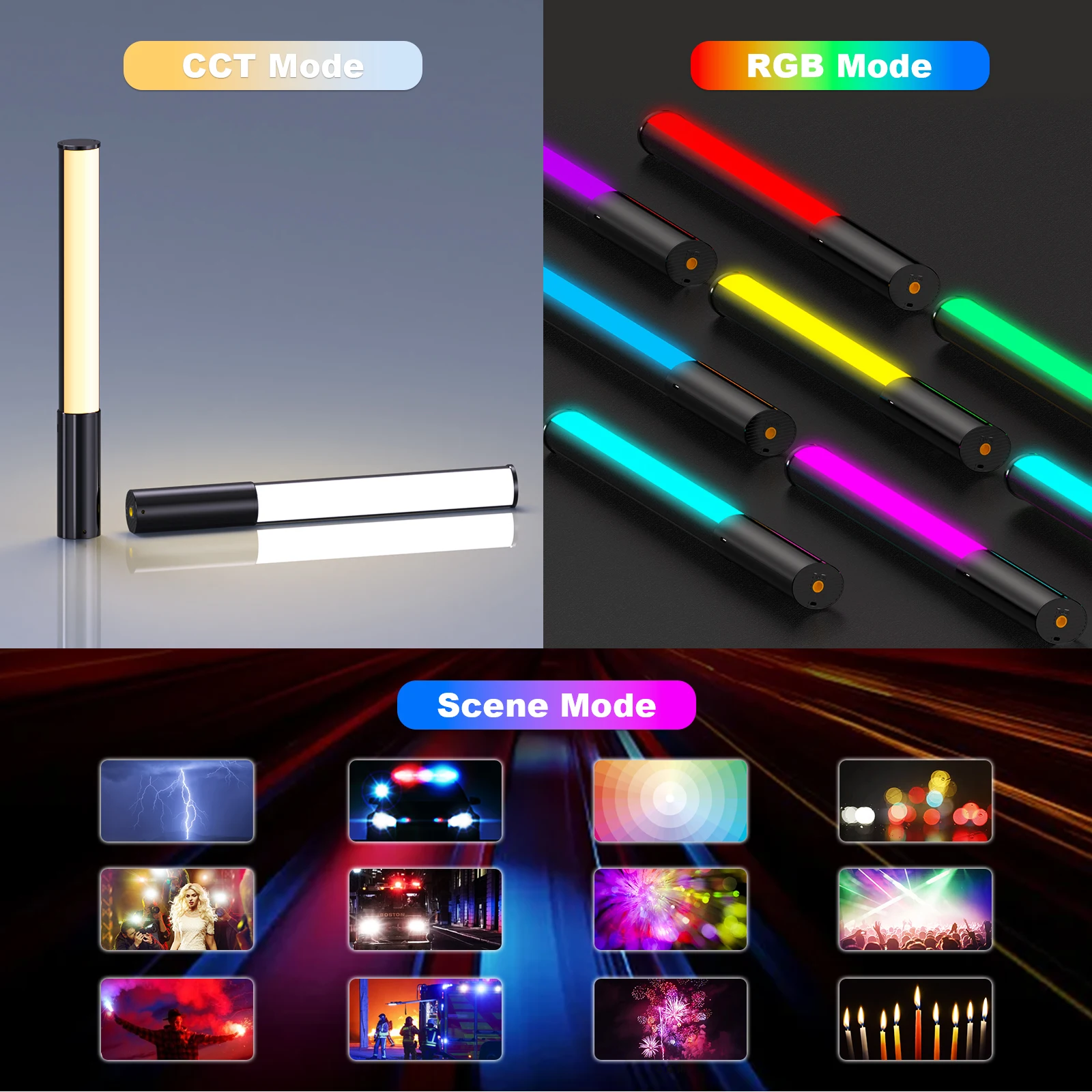 LUXCEO P400 Light Tube Handhel - Torjim Rgb Photography Video Lighting incelemesi ve fiyatı