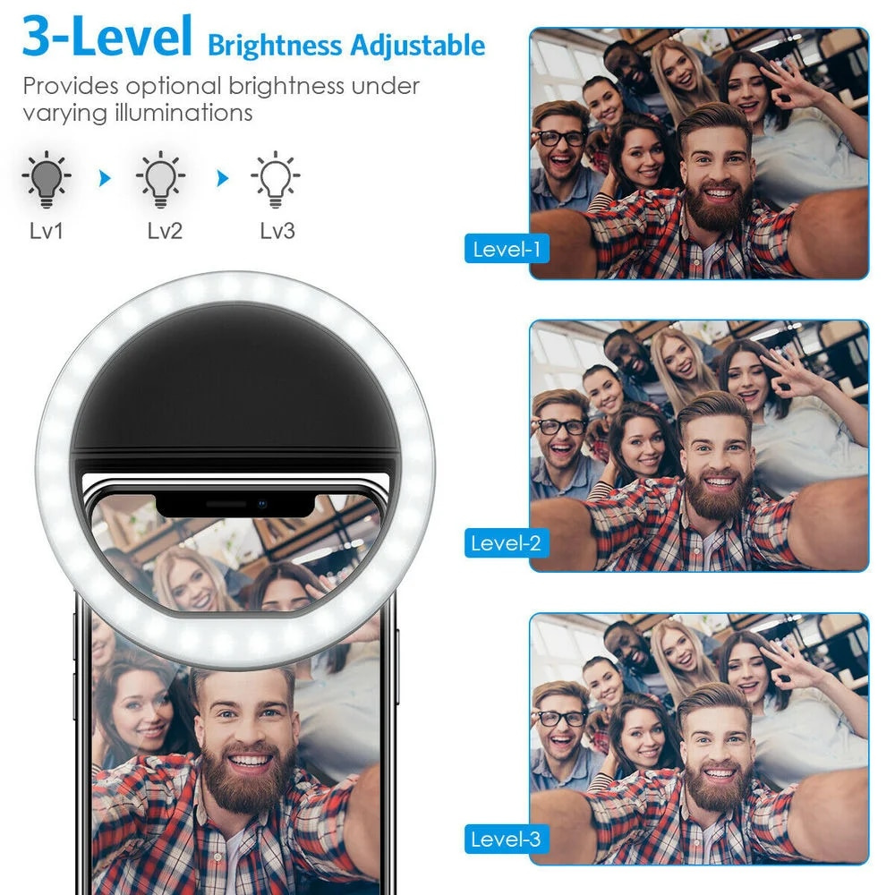 USB Charging LED Selfie Ring L - Photography Lighting Set Up incelemesi ve fiyatı