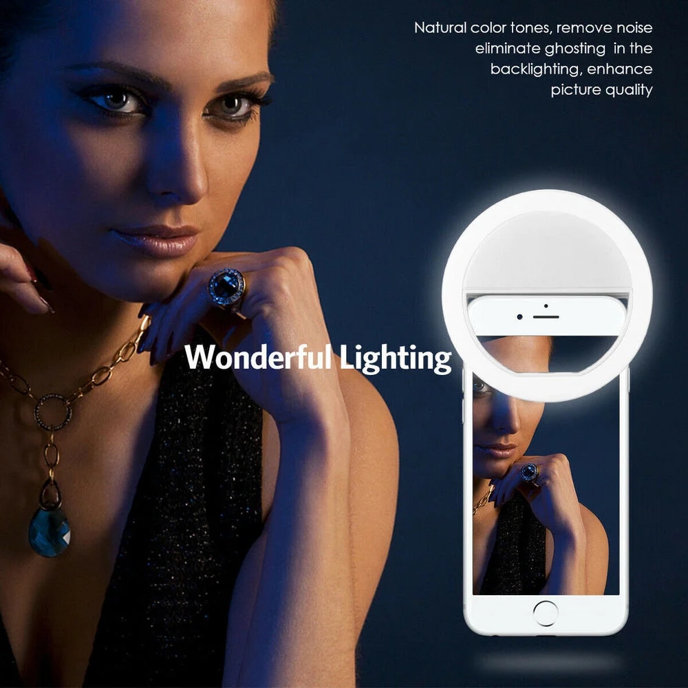 USB Rechargeable LED Selfie Ri - Photography Lighting Set Up incelemesi ve fiyatı