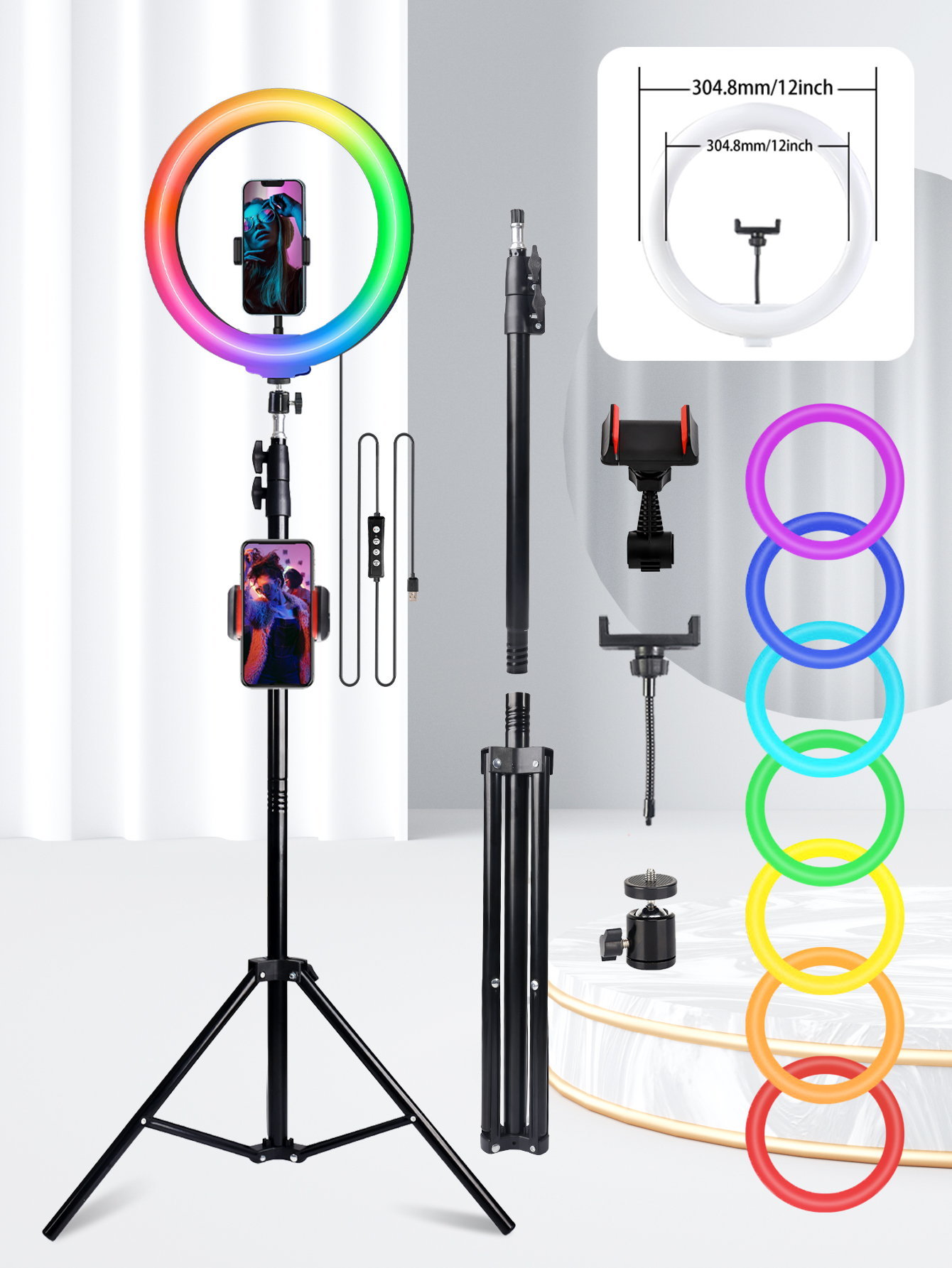 A 10 Inch Professional Selfie  - Photography Lighting Set Up incelemesi ve fiyatı