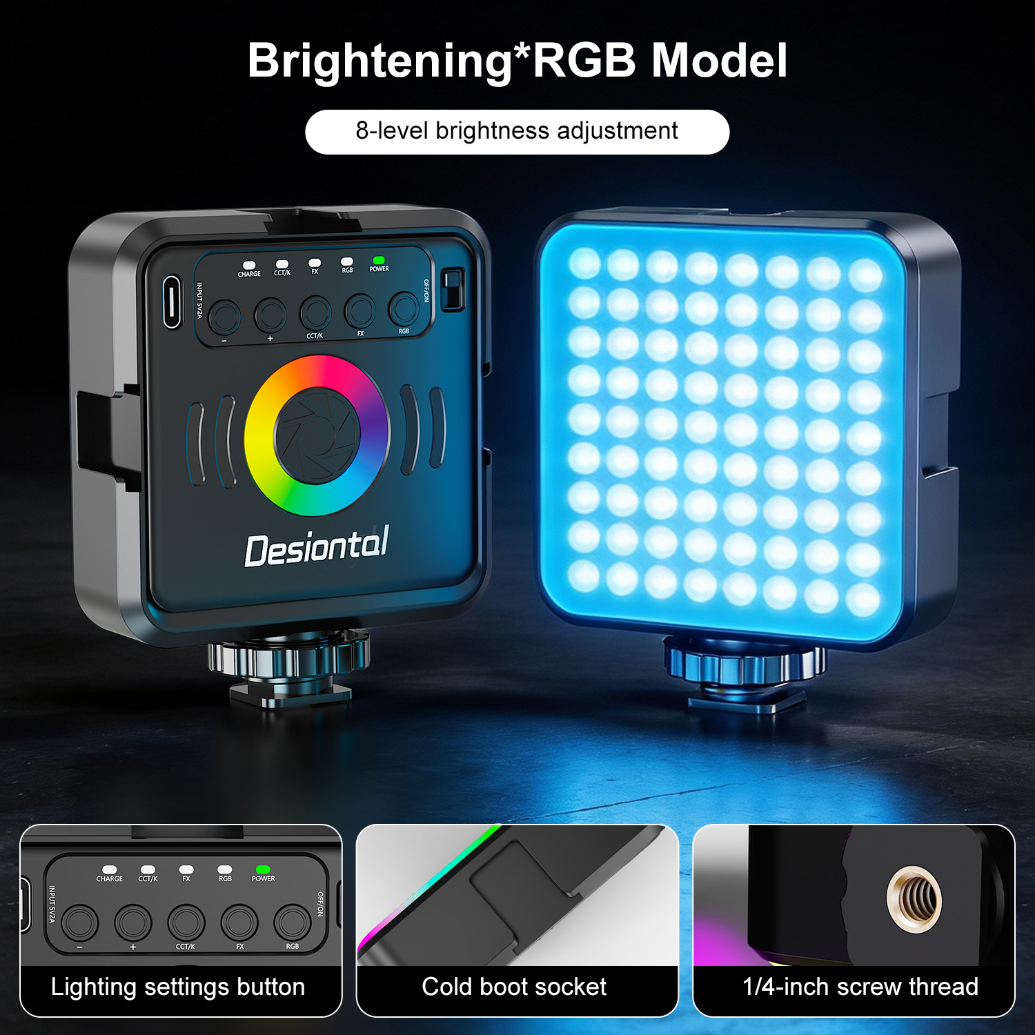 Desiontal X2 Portable RGB Phot - Photography Lighting Type incelemesi ve fiyatı