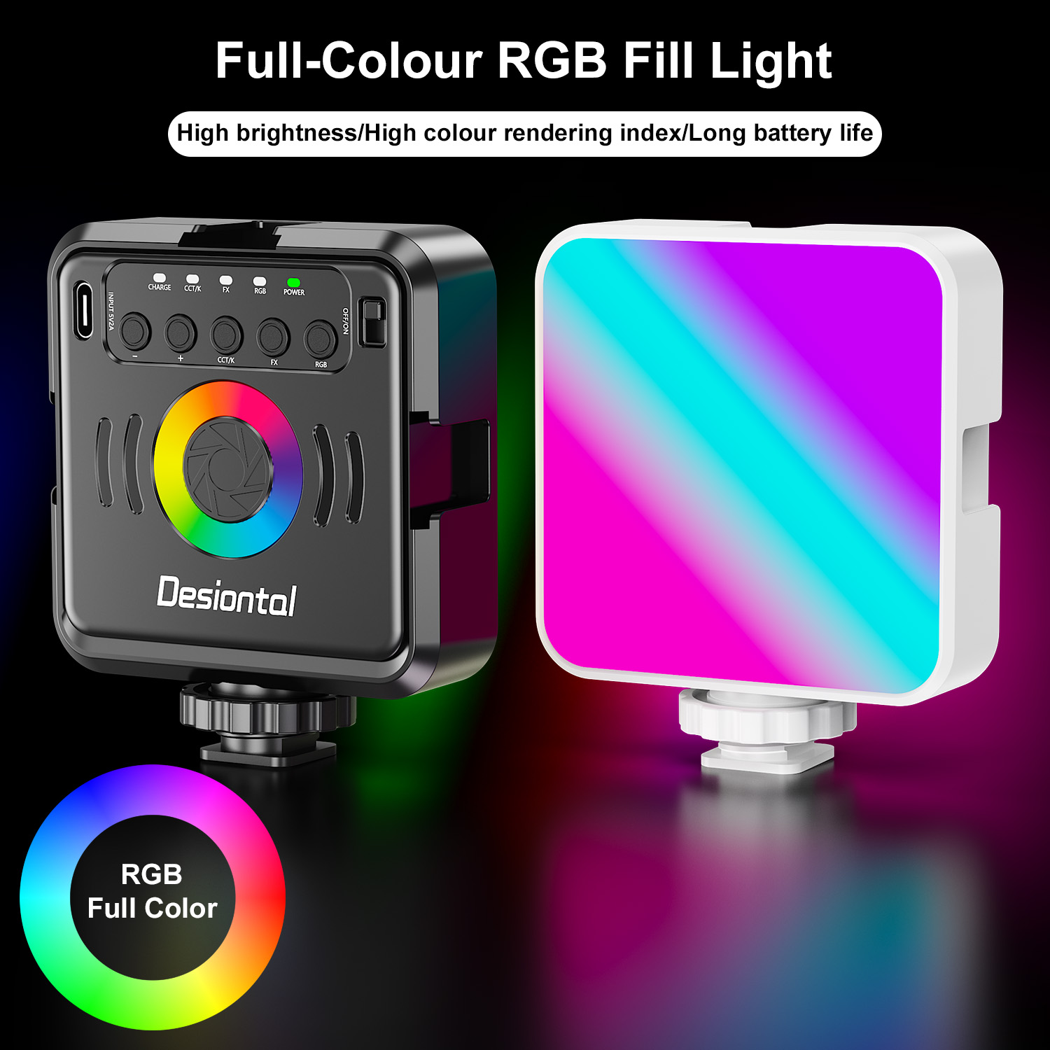 Desiontal X2 Portable RGB Phot - Photography Lighting Type incelemesi ve fiyatı
