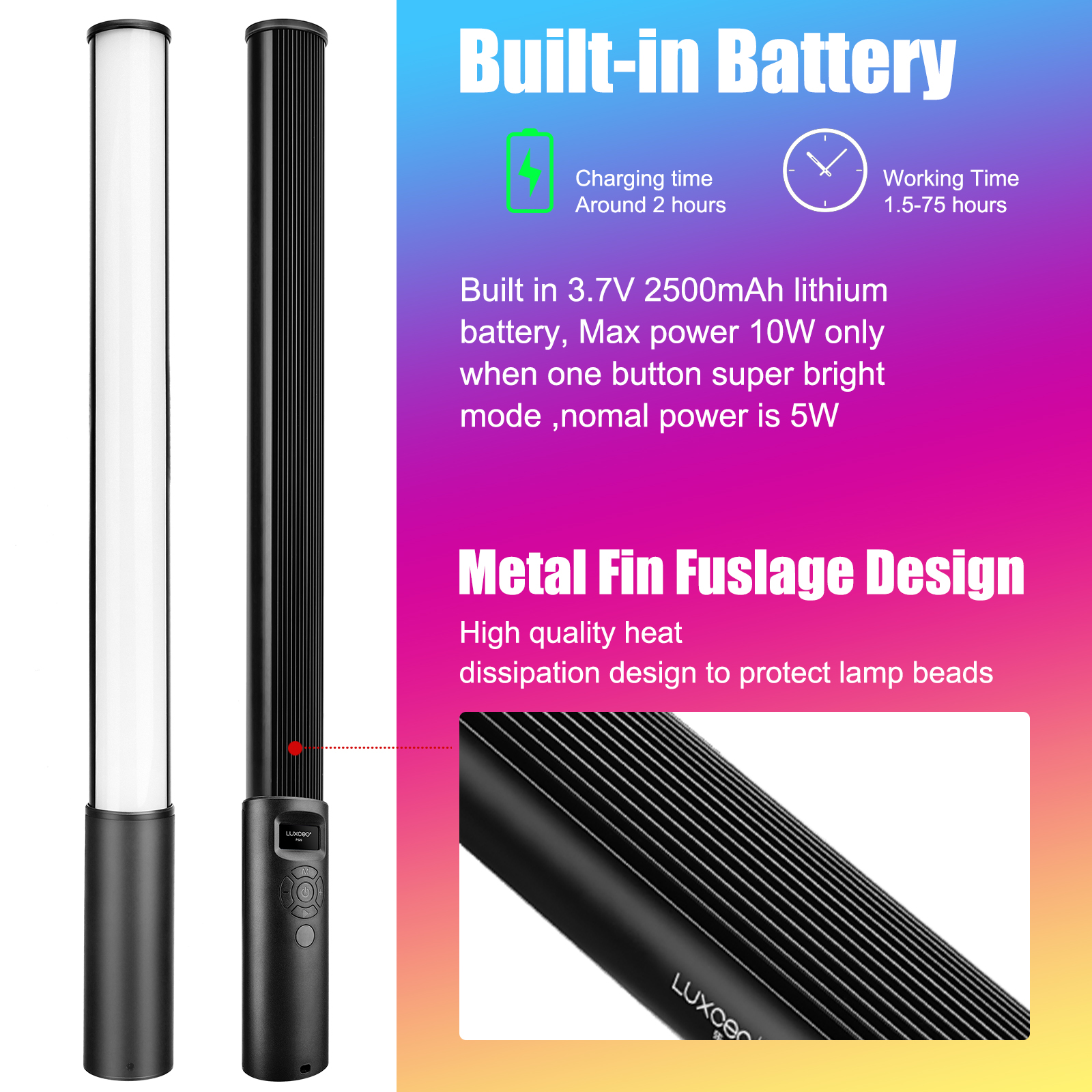 P400 RGB Light Wand Handheld L - Torjim Rgb Photography Video Lighting incelemesi ve fiyatı