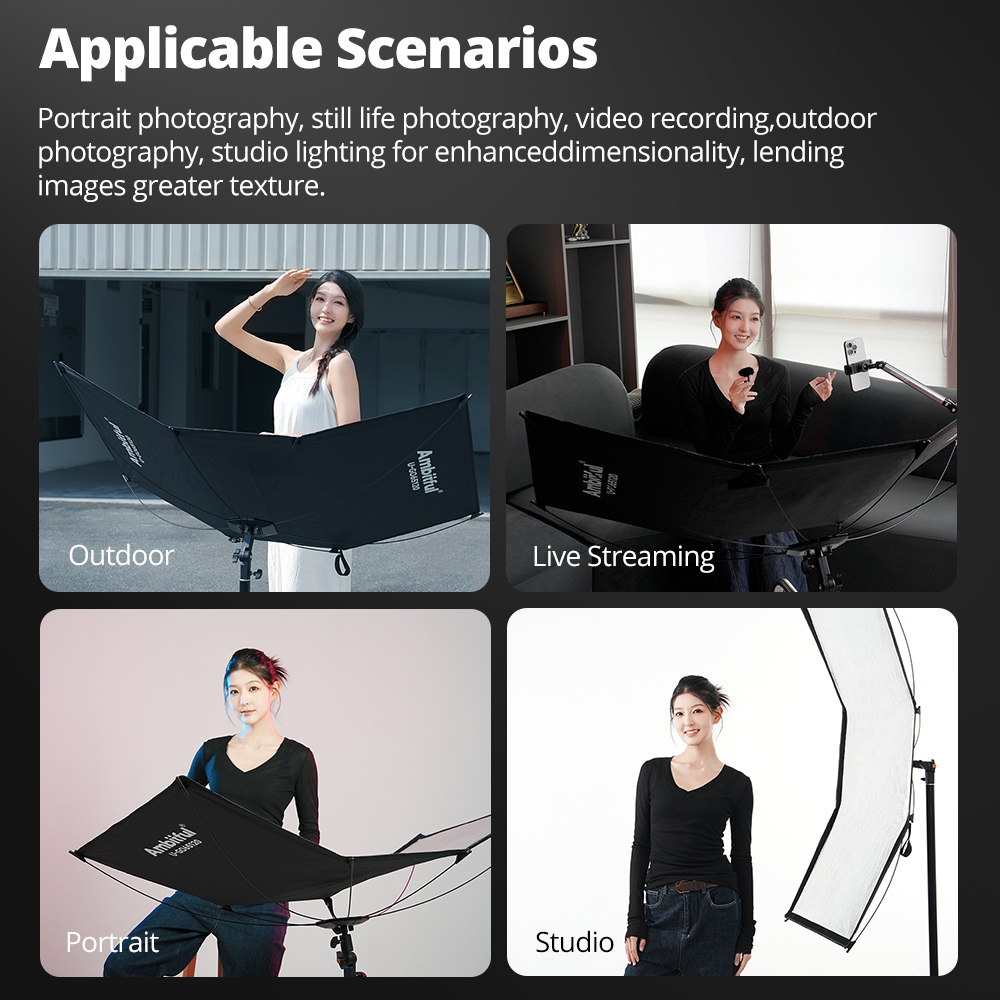 AMBITFUL 3in1 U-Type Light Dif - Photography Lighting Type incelemesi ve fiyatı