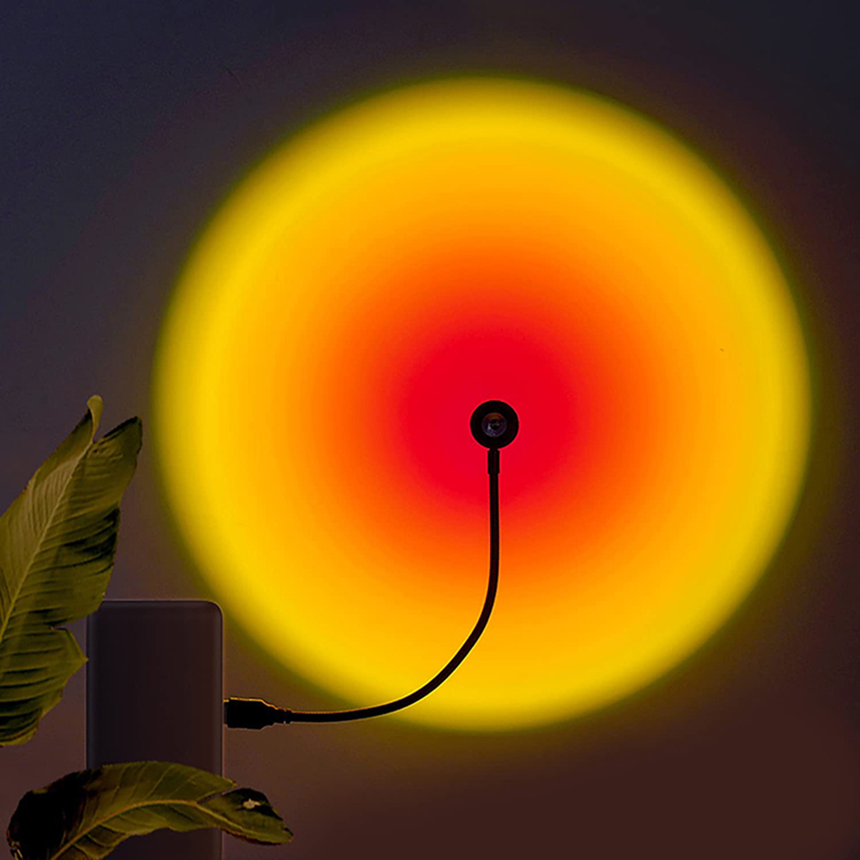 1x USB Sunset Lamp LED Rainbow - Photography Lighting Home incelemesi ve fiyatı