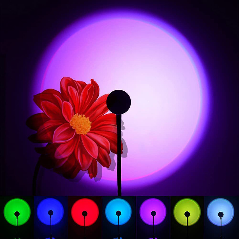 1x USB Sunset Lamp LED Rainbow - Photography Lighting Home incelemesi ve fiyatı