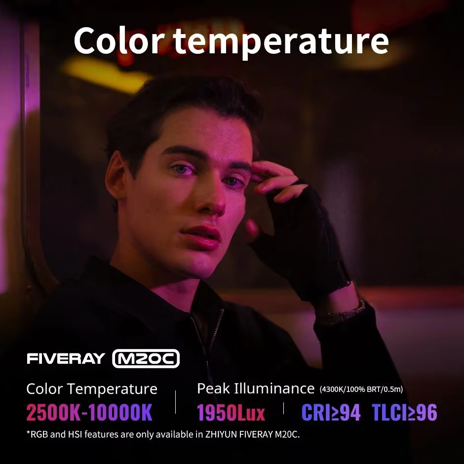 ZHIYUN FIVERAY M20C RGB M20 Bi - Torjim Rgb Photography Video Lighting incelemesi ve fiyatı