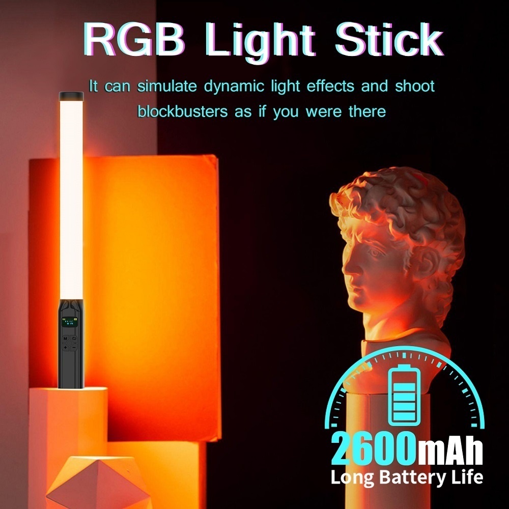 50CM RGB Stick Light Wand Ligh - Torjim Rgb Photography Video Lighting incelemesi ve fiyatı
