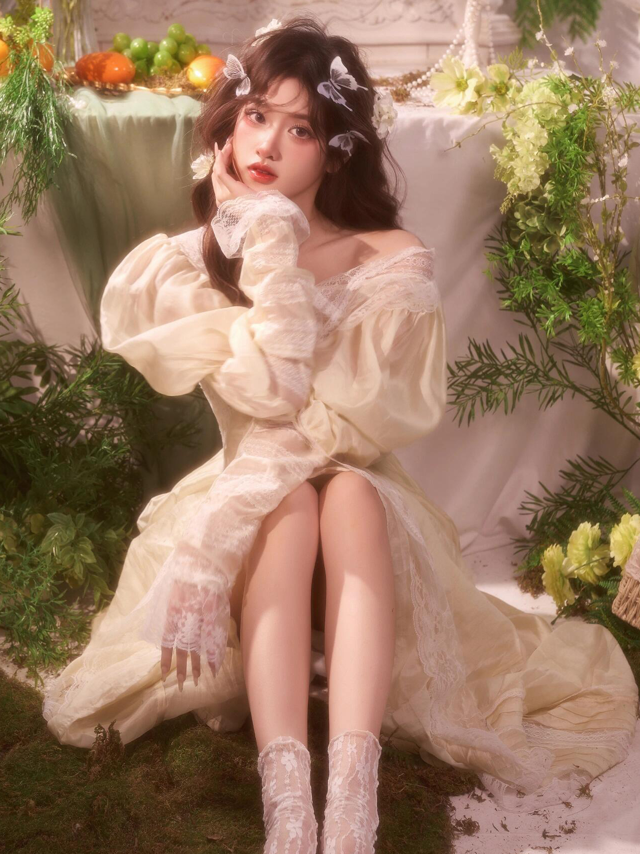 Light Wedding Dress Vintage Oi - Photography Lighting Style incelemesi ve fiyatı