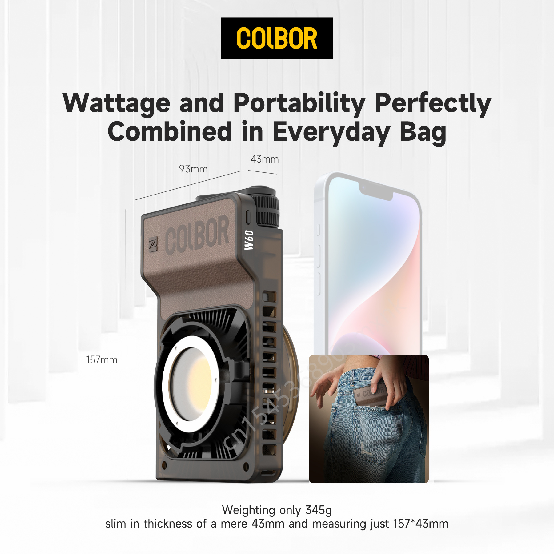 Colbor W60 W100R RGB LED Video - Torjim Rgb Photography Video Lighting incelemesi ve fiyatı