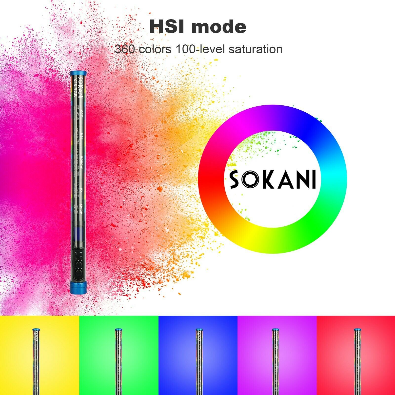Sokani X25 RGB LED Video Light - Torjim Rgb Photography Video Lighting incelemesi ve fiyatı