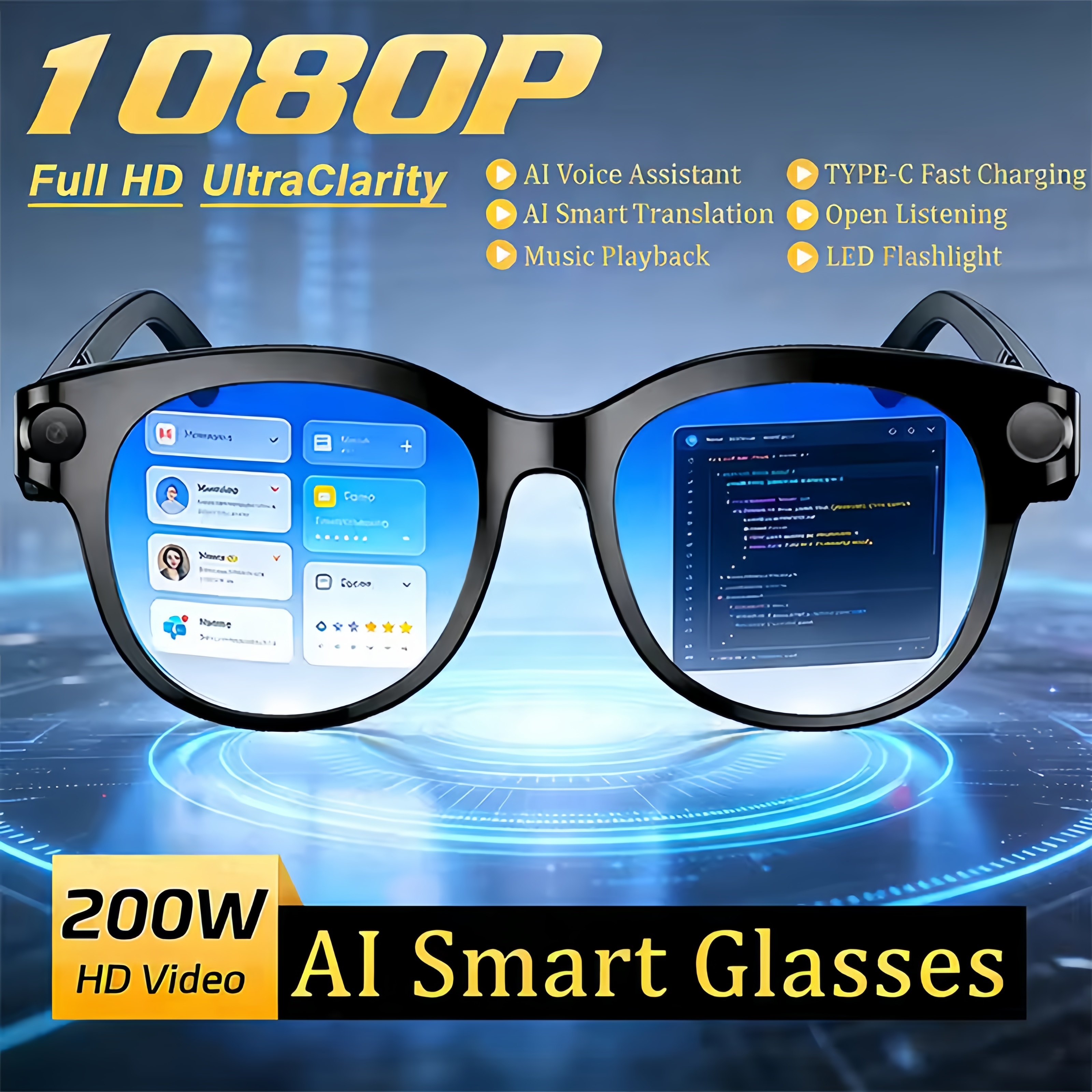 M89-S AI smart glasses equippe - Photography Lighting Products incelemesi ve fiyatı