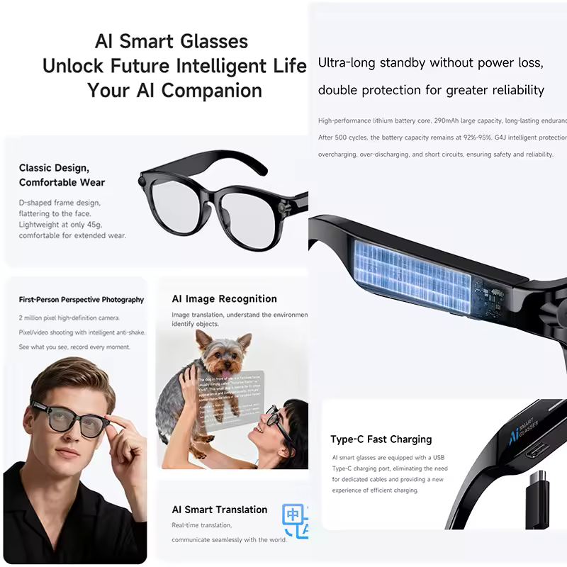 M89-S AI smart glasses equippe - Photography Lighting Products incelemesi ve fiyatı