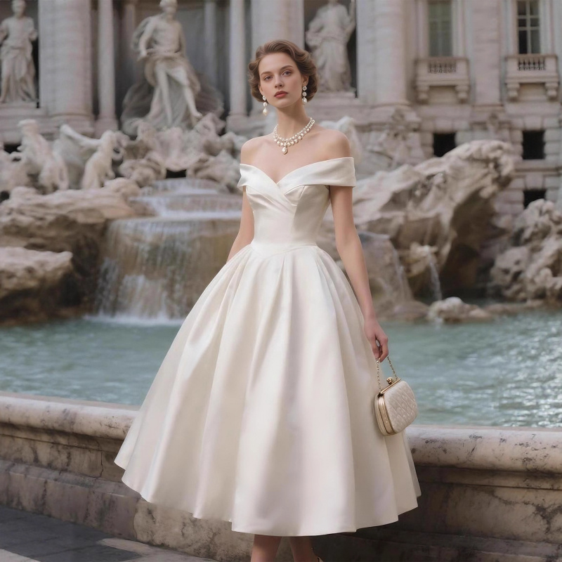 White off-shoulder strapless l - Photography Lighting Style incelemesi ve fiyatı