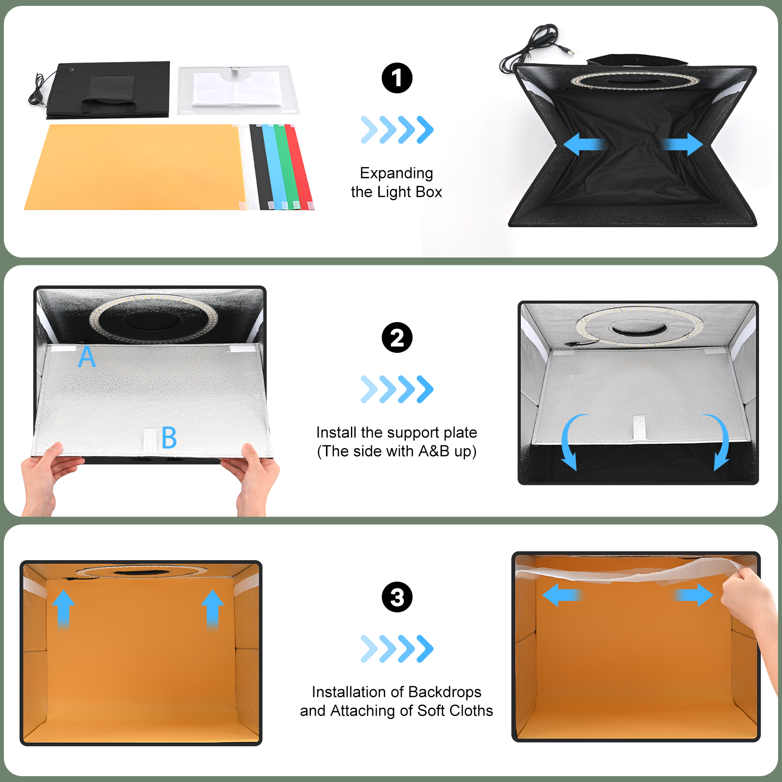 Lightdow Dimmable Photo Box LE - Photography Lighting Set Up incelemesi ve fiyatı