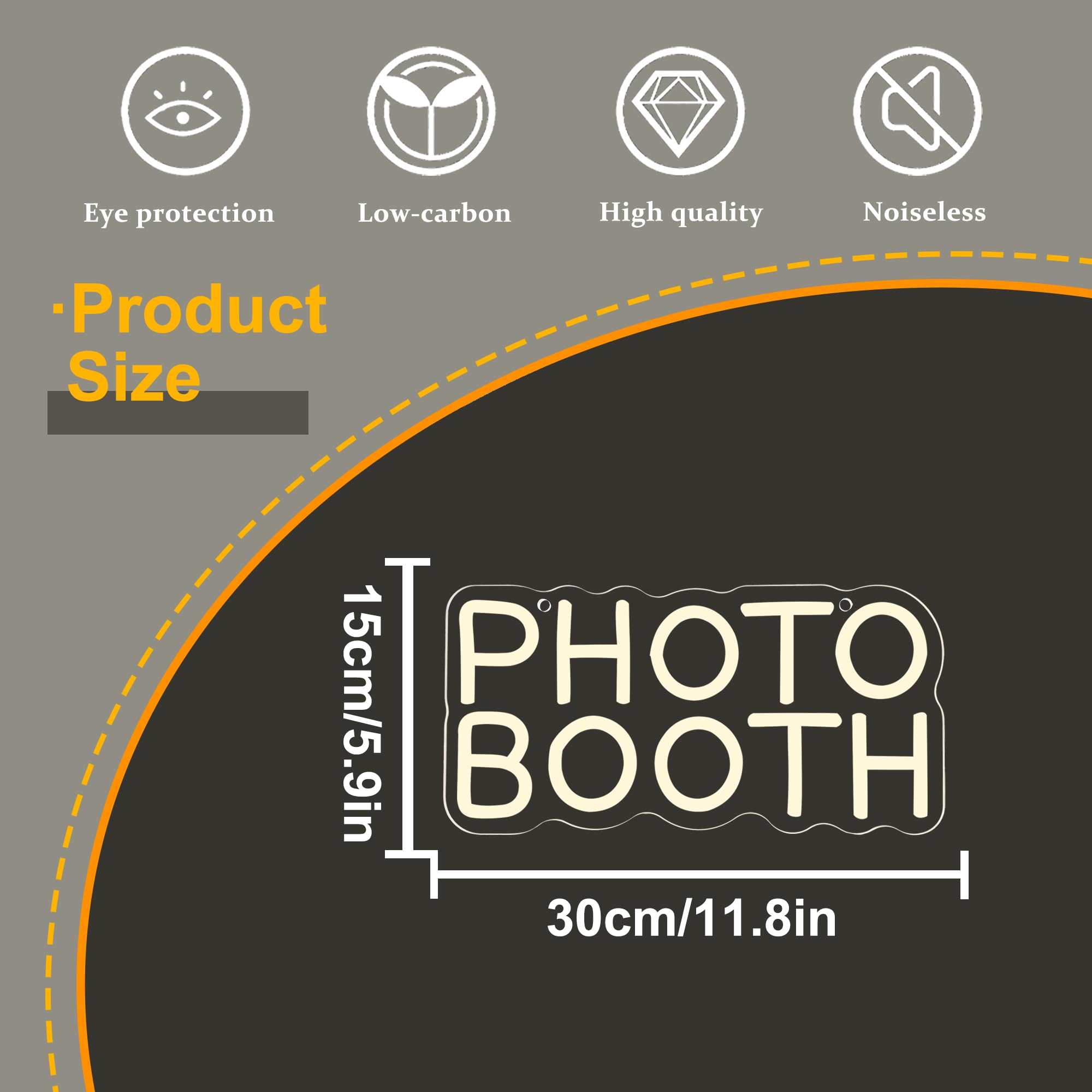 Photo Booth Neon Sign, Dimmabl - Photography Lighting Wedding Reception incelemesi ve fiyatı