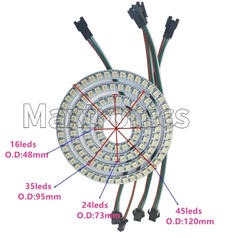 WS2812B FCOB RGB Led Ring 18/3 - Led Ring Light 18 incelemesi ve fiyatı