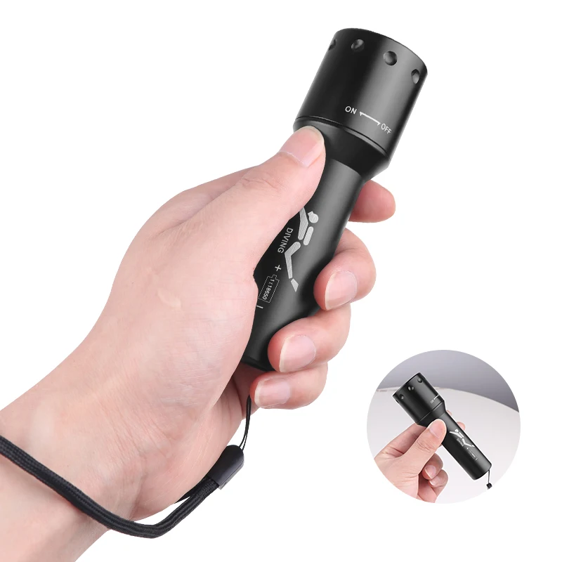 New T6 LED Diving Torch Long-R - Photography With Lighting incelemesi ve fiyatı