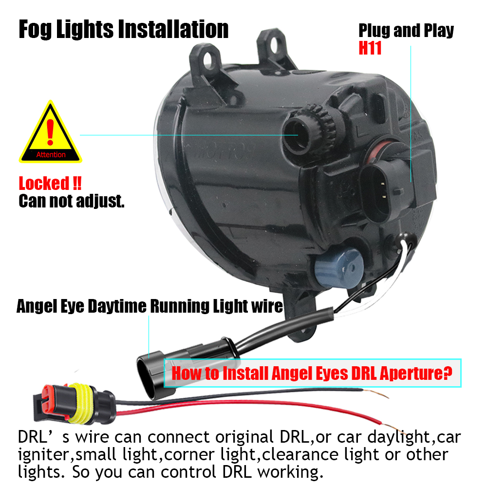 LED Fog Lamp PTF Lens for Peug - Led Ring Light 18 incelemesi ve fiyatı