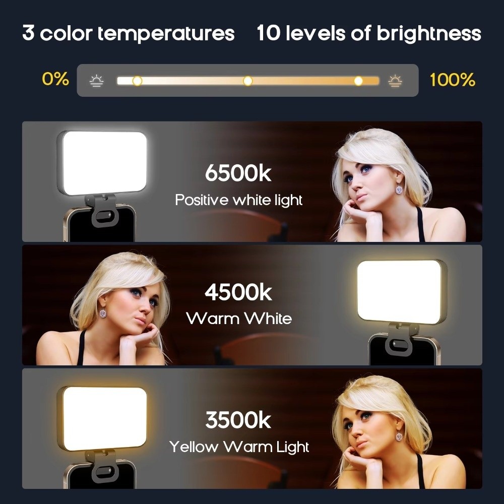 800/1000mAh LED Selfie Light U - Photography Lighting Set Up incelemesi ve fiyatı