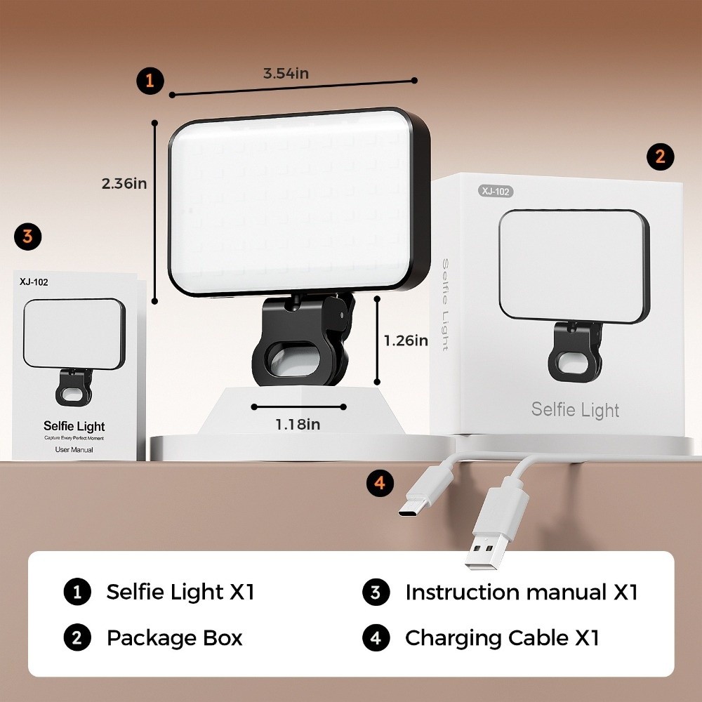 800/1000mAh LED Selfie Light U - Photography Lighting Set Up incelemesi ve fiyatı