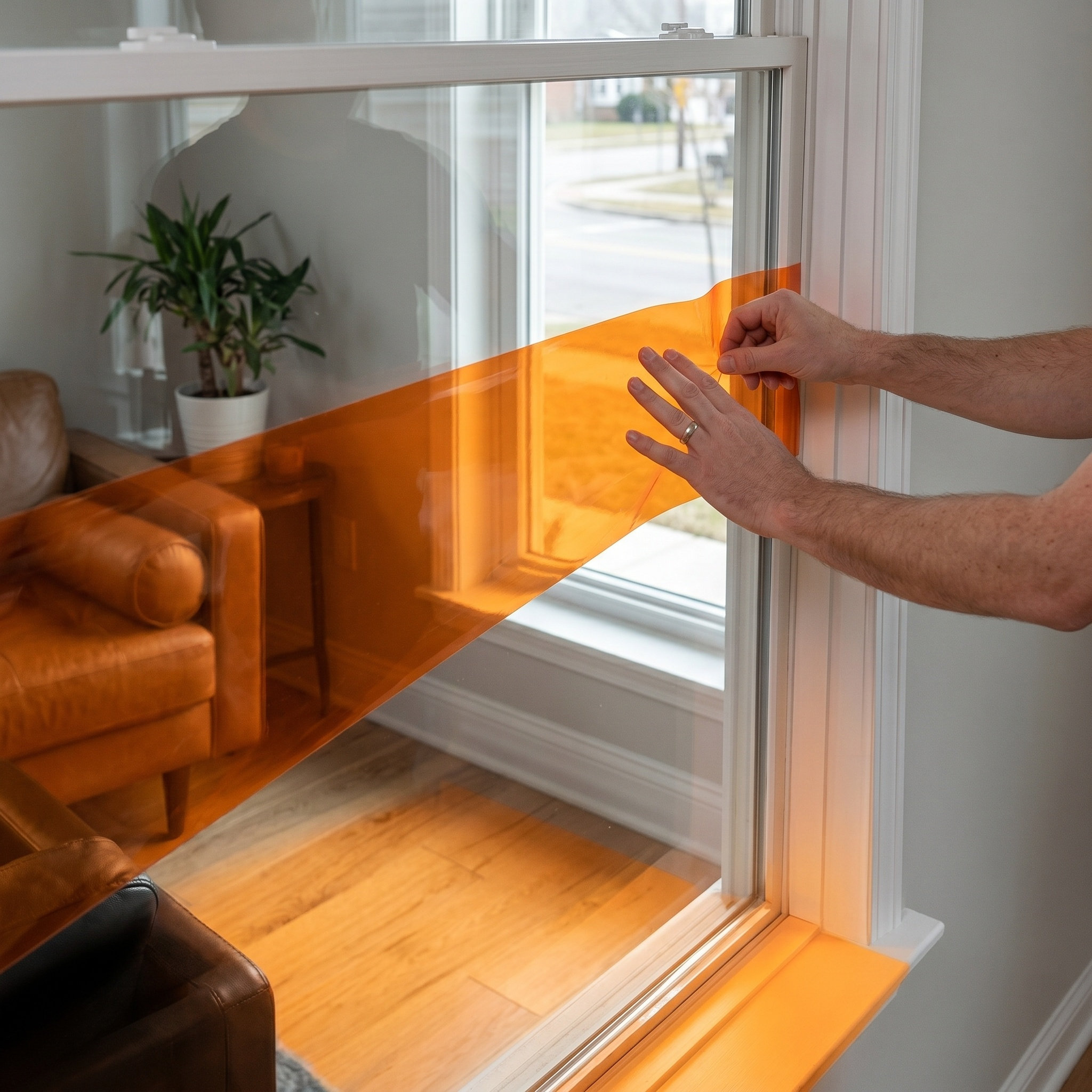 Orange Static Cling Window Fil - Photography With Lighting incelemesi ve fiyatı