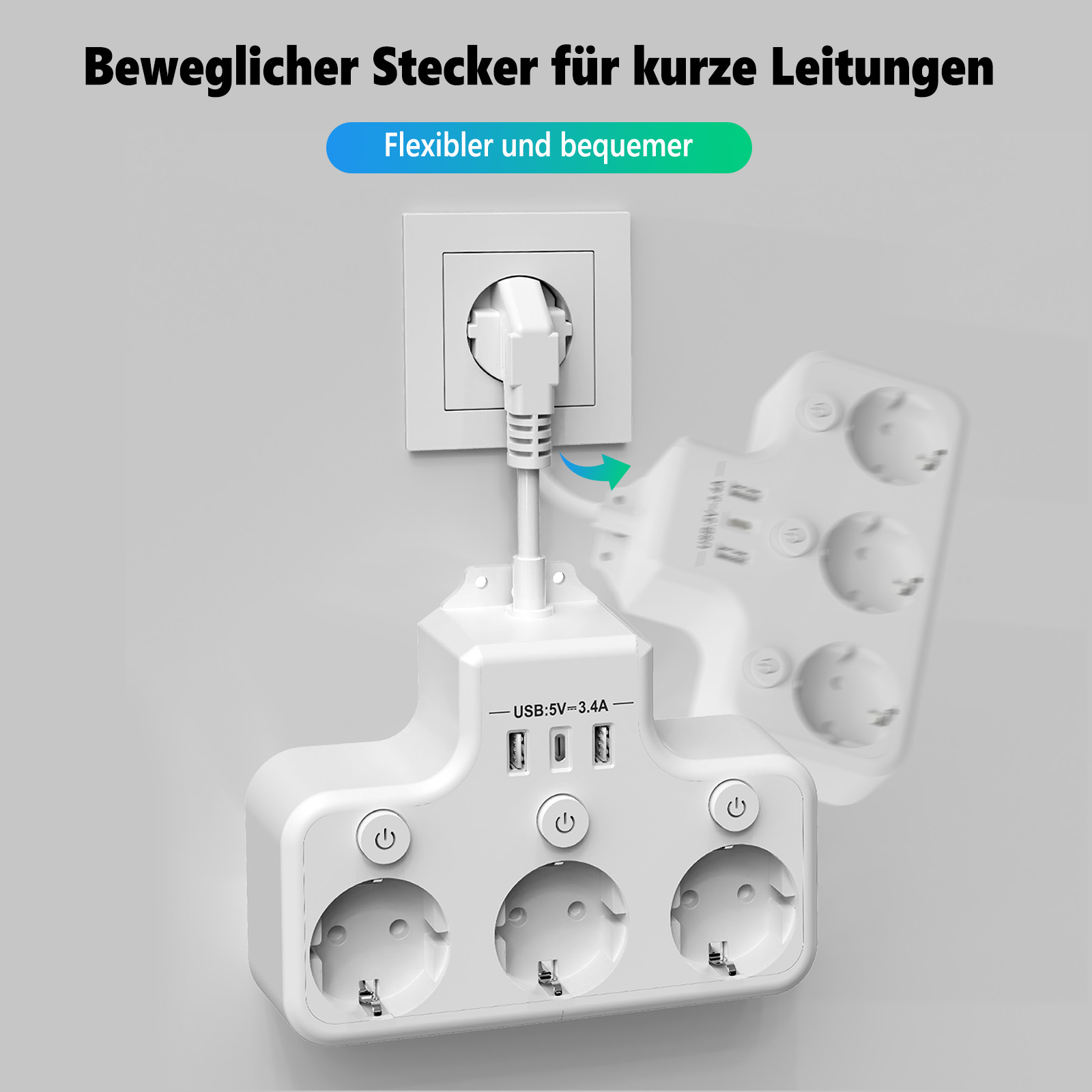 Multi Plug Electrical Outlet,  - Photography Lighting Uk incelemesi ve fiyatı
