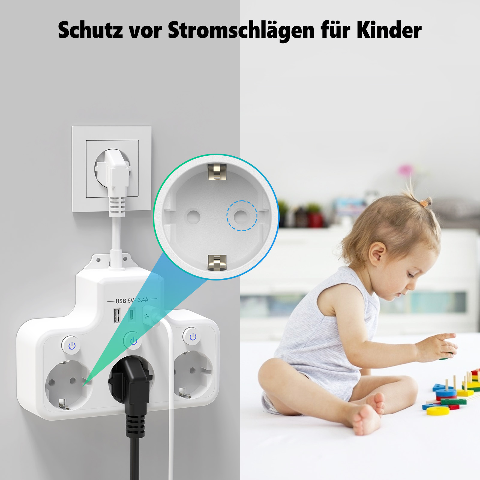 Multi Plug Electrical Outlet,  - Photography Lighting Uk incelemesi ve fiyatı