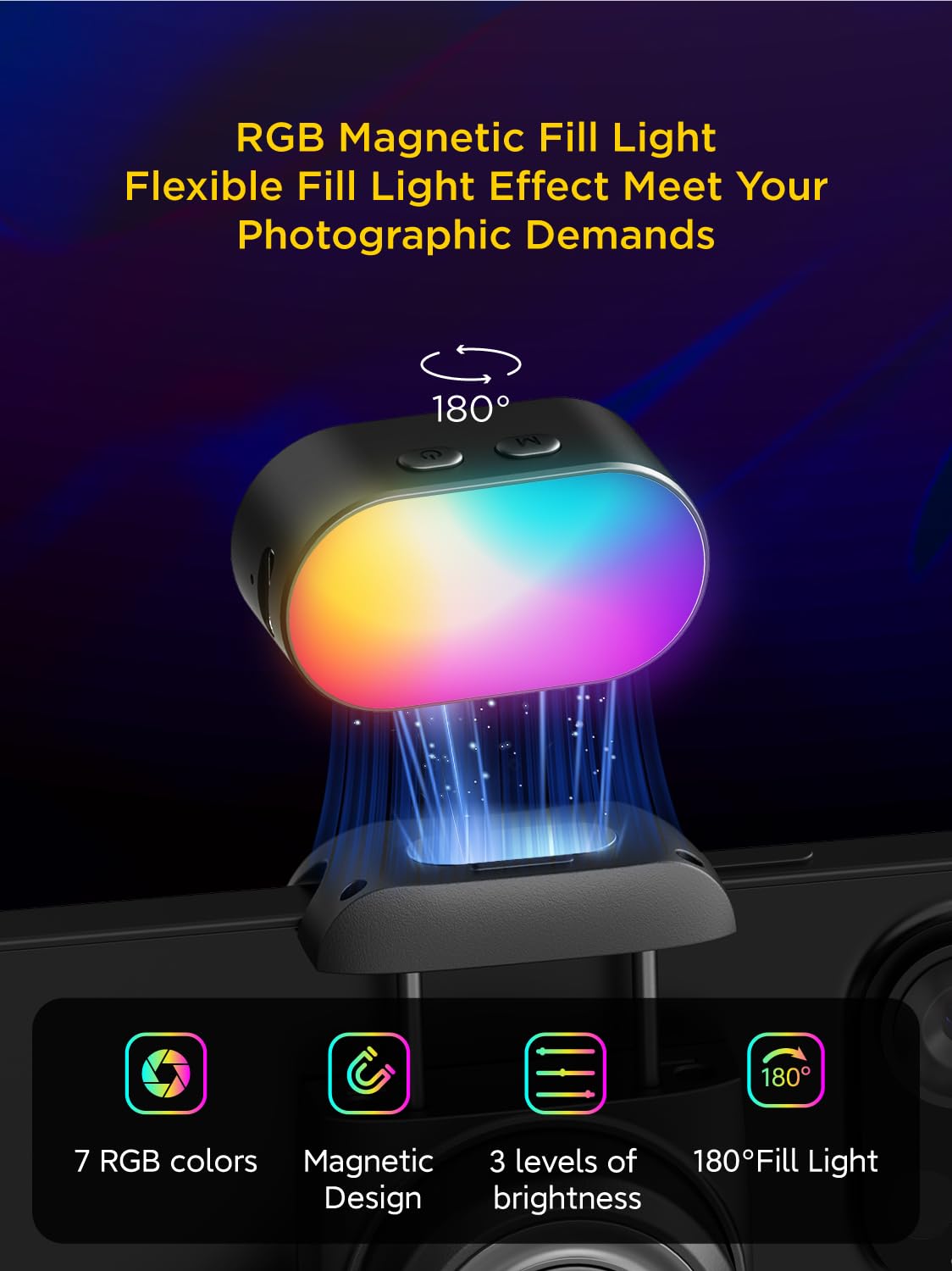 AOCHUAN RGB Magnetic Fill Ligh - Torjim Rgb Photography Video Lighting incelemesi ve fiyatı
